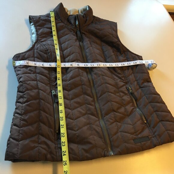 GH BASS Quilted Vest Lightweight Brown Large - Picture 9 of 9
